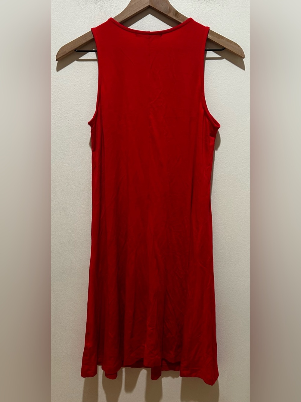 Quince Bright Red Sleeveless Knit Mini Dress - Picture 2 of 6